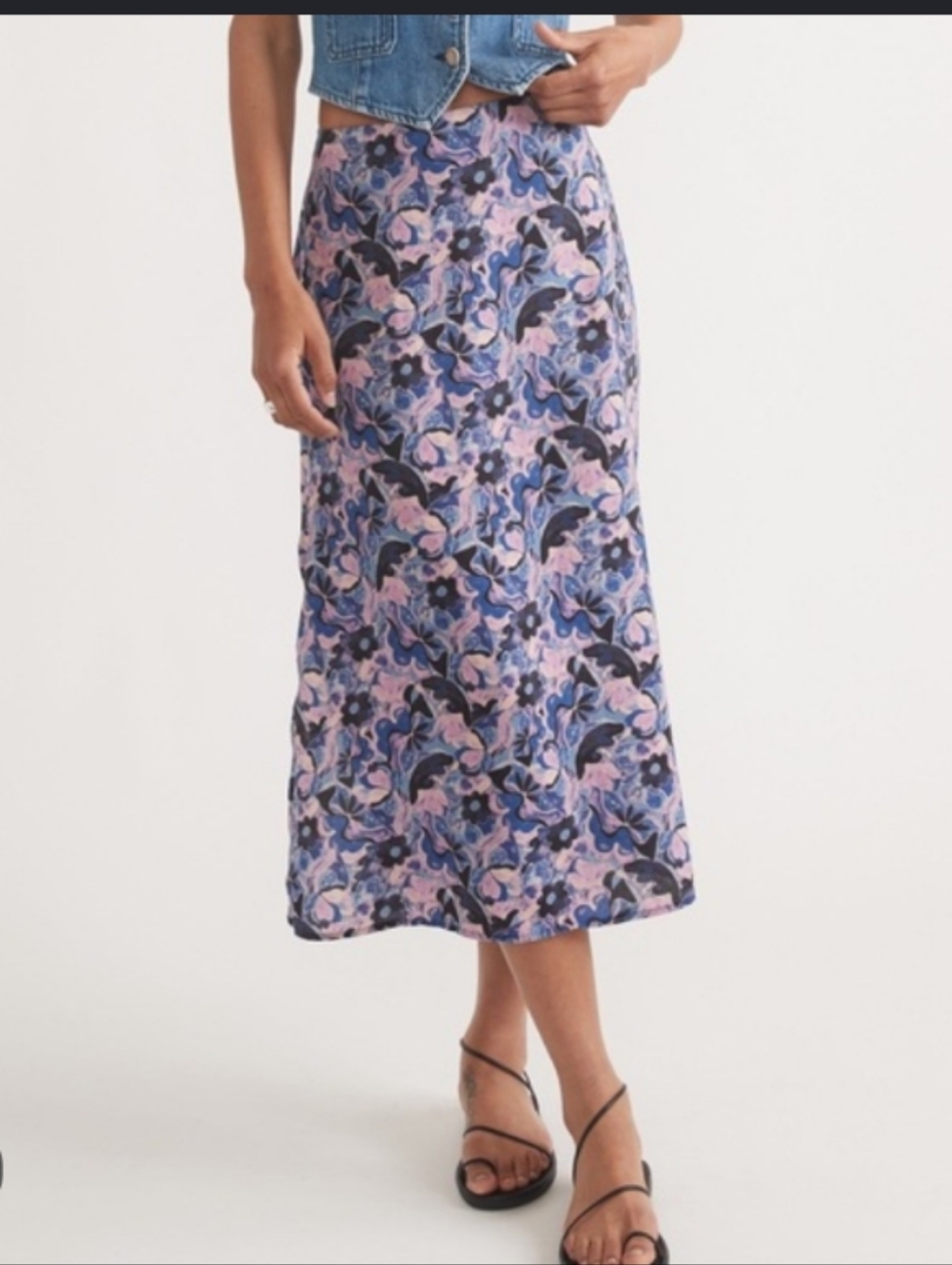 Marine Layer Ryan Slip Skirt Midi
